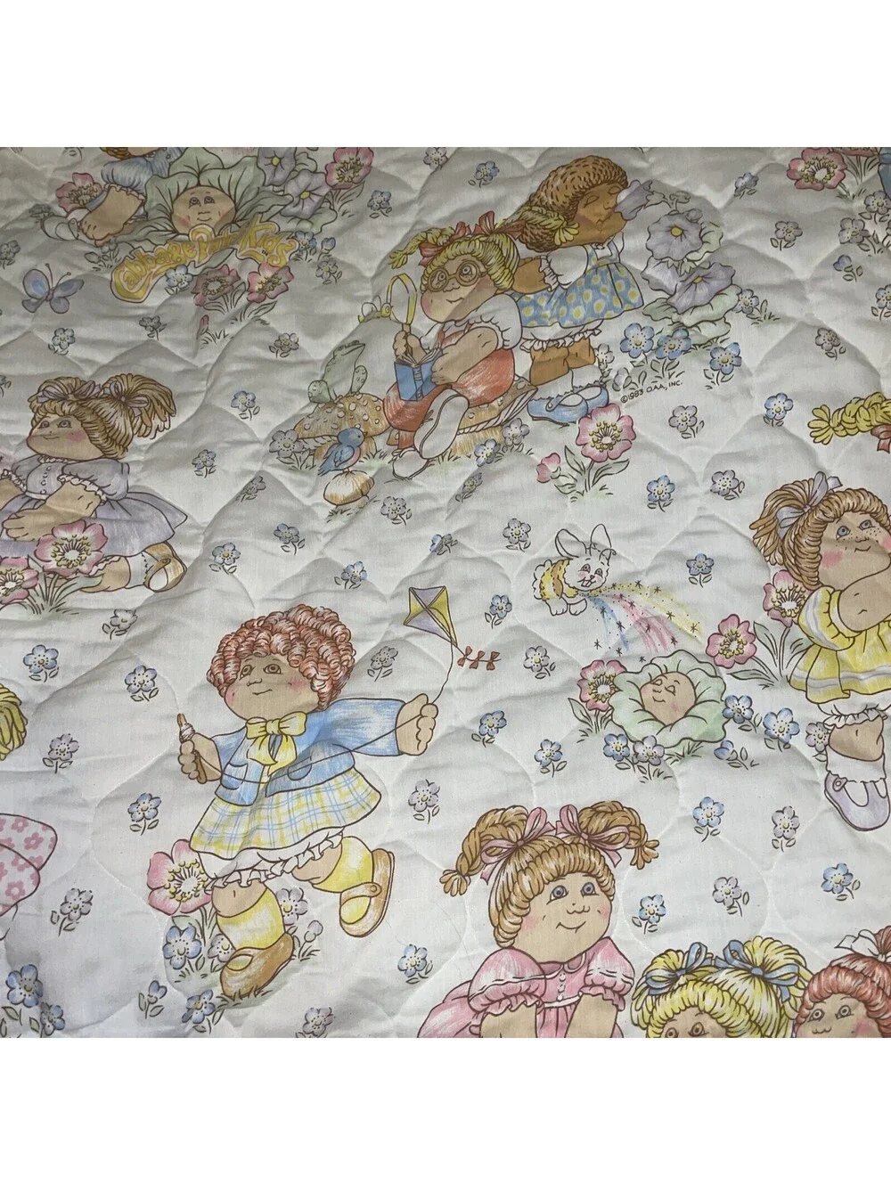 Vintage Cabbage Patch Twin Size Comforter And Sheet Set
